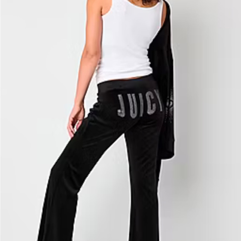 Juicy Couture Black Velour Pants